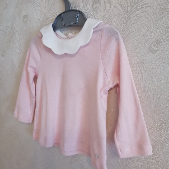 PETIT BATEAU - Petit bateau 襟付きカットソー ピンクの通販 by