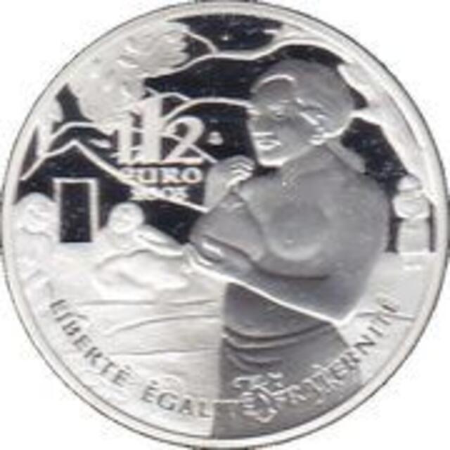 2003 フランス ゴーギャン追悼 100周年 1.5ユーロ プルーフ銀貨 - 貨幣