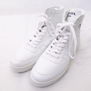 プラダ(PRADA)のPRADA　ハイカットスニーカー　ホワイト(スニーカー)