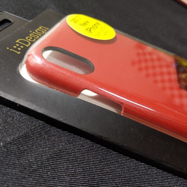 エアージェイ iPhoneXケース ハードケース 本革 レッド AC-P8-LB スマホ/家電/カメラのスマホアクセサリー(モバイルケース/カバー)の商品写真