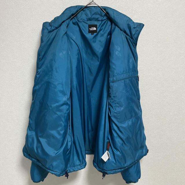 THE NORTH FACE(ザノースフェイス)の古着 ノースフェイス 中綿ジャケット メンズL ブルー メンズのジャケット/アウター(ダウンジャケット)の商品写真