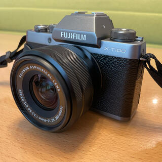 カメラ デジタルカメラ 富士フイルム - FUJI FILM X−T100 DARK SILVER ミラーレス一眼の通販 