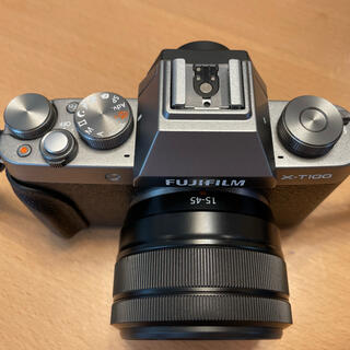 カメラ デジタルカメラ 富士フイルム - FUJI FILM X−T100 DARK SILVER ミラーレス一眼の通販 