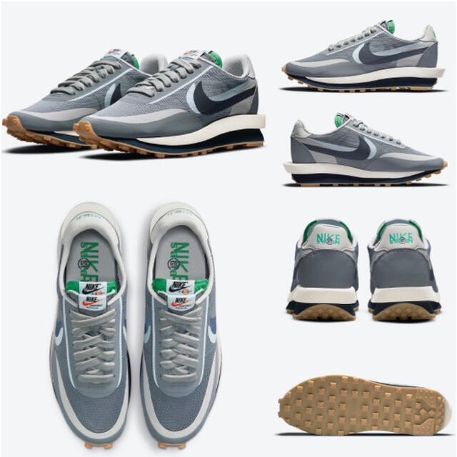 Nike LD Waffle sacai CLOT Cool Grey