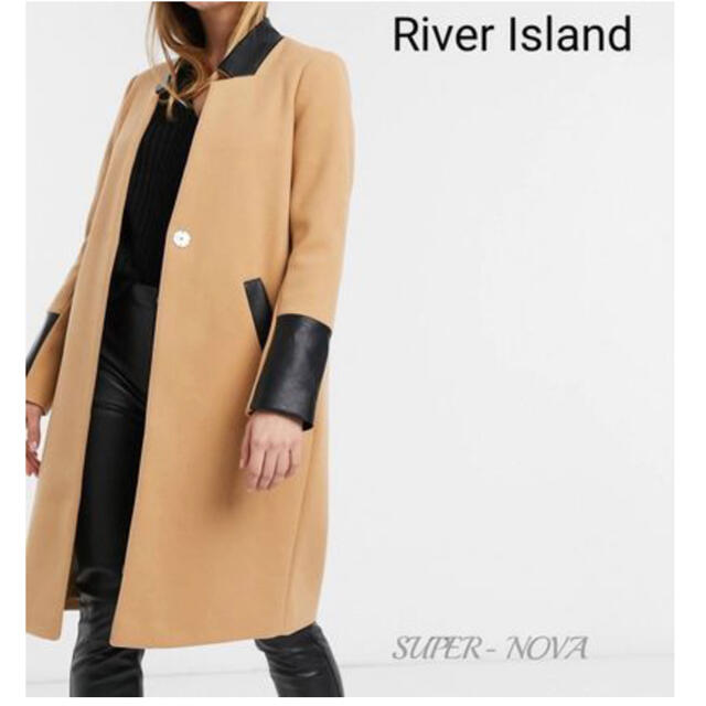 RIVER ISLAND - River Island リバーアイランド キャメルコートの通販