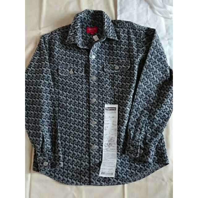 シュプリーム Supreme Monogram Denim Shirt S