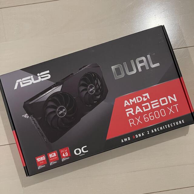 PCパーツ【新品未開封】ASUS DUAL AMD RADEON Rx6600XT