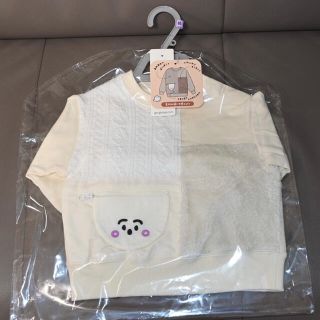 ジーユー(GU)の【新品】シナぷしゅ×GU baby そざいがっしゃんトップス(トレーナー)