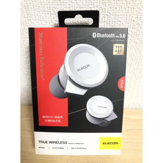 エレコム(ELECOM)のエレコム ワイヤレスイヤホン Bluetooth5.0 マイク付 ホワイト LB(ヘッドフォン/イヤフォン)