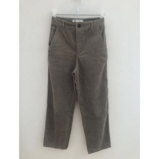 ザラ(ZARA)のZARA ザラ　コーデュロイ　テーパードパンツ　S グリーン(カジュアルパンツ)