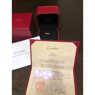 カルティエ(Cartier)のカルティエ ミニラブリング 1P ダイヤモンド K18PG ピンクゴールド(リング(指輪))