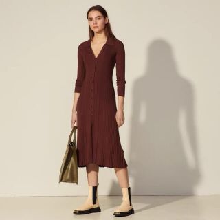 ❤️Sandro2021新作　新品　グレーワンピース　オシャレ　綺麗上品