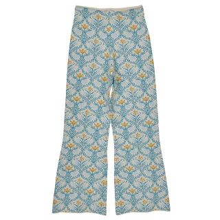 アメリヴィンテージ(Ameri VINTAGE)の美品 着１回WALLART LIKE JACQUARD KNIT PANTSブル(カジュアルパンツ)