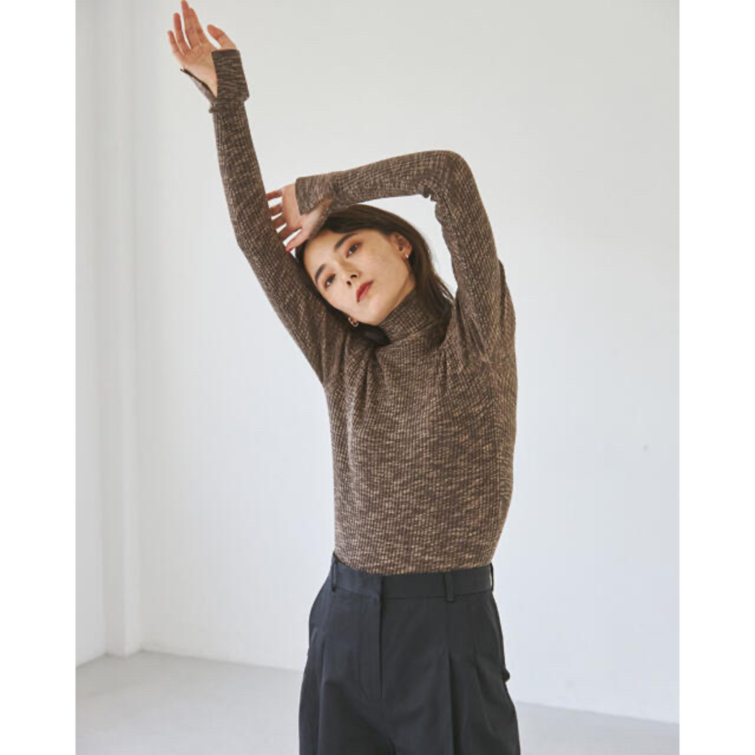 TODAYFUL(トゥデイフル)の期間限定お値下TODAYFUL Slub Turtle Knit ダークブラウン レディースのトップス(ニット/セーター)の商品写真