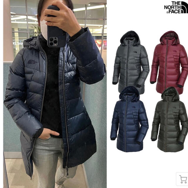 新品 ノースフェイス レディース ロングダウンパーカー ネイビー Lサイズ METROPOLIZ パーカー Lサイズ ブラック