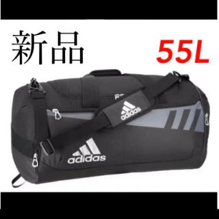 アディダス(adidas)のアディダス ダッフルバッグ 黒 大容量55L  ボストンバック(ボストンバッグ)