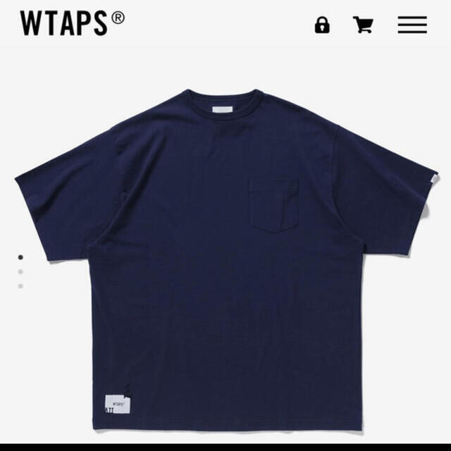 トップスWTAPS×AH×SSZ BLANKTEE NAVY Mサイズ