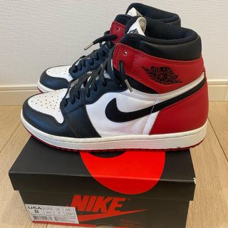 ナイキ(NIKE)のジョーダン１ AJ1 つま黒 2016 26.0cm(スニーカー)