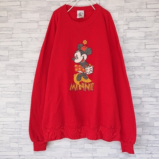 Disney(ディズニー)のUSA製 90s ヴィンテージ ディズニー Disney スウェット ミニー  レディースのトップス(トレーナー/スウェット)の商品写真