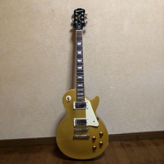 エピフォン(Epiphone)のエピフォン レスポール スタンダード ゴールドトップ 美品 おまけ付き(エレキギター)