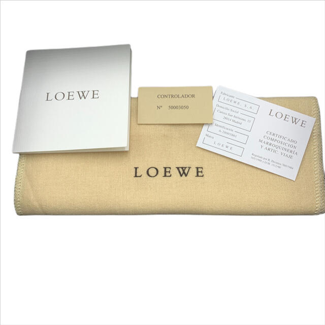 【極美品】LOEWE ロエベ アナグラム ポーチ ブラウン バニティ 9