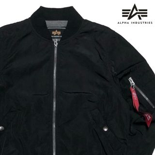 アルファインダストリーズ(ALPHA INDUSTRIES)の＊4373 ALPHA アルファ　MA-1 フライトジャケット　ブルゾン(ミリタリージャケット)