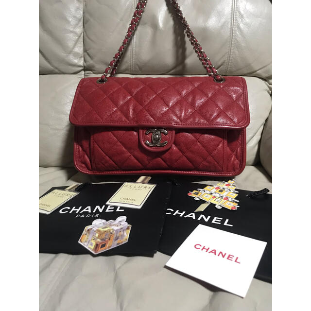 CHANEL(シャネル)のCHANEL キャビアスキンショルダーバッグ　シャネル ショルダーバッグ メンズのバッグ(ショルダーバッグ)の商品写真