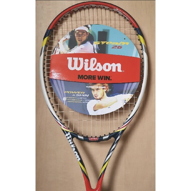 wilson(ウィルソン)のテニス ウィルソン Wilson STeam 26 ジュニアラケット ケース付き スポーツ/アウトドアのテニス(ラケット)の商品写真