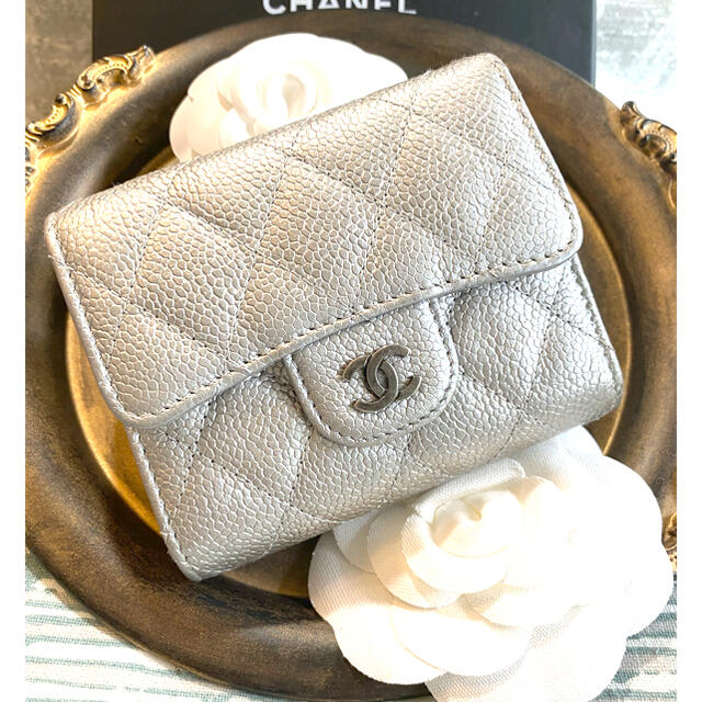 CHANEL(シャネル)の専用！CHANEL シャネル キャビアスキン 3つ折り財布 レディースのファッション小物(ポーチ)の商品写真