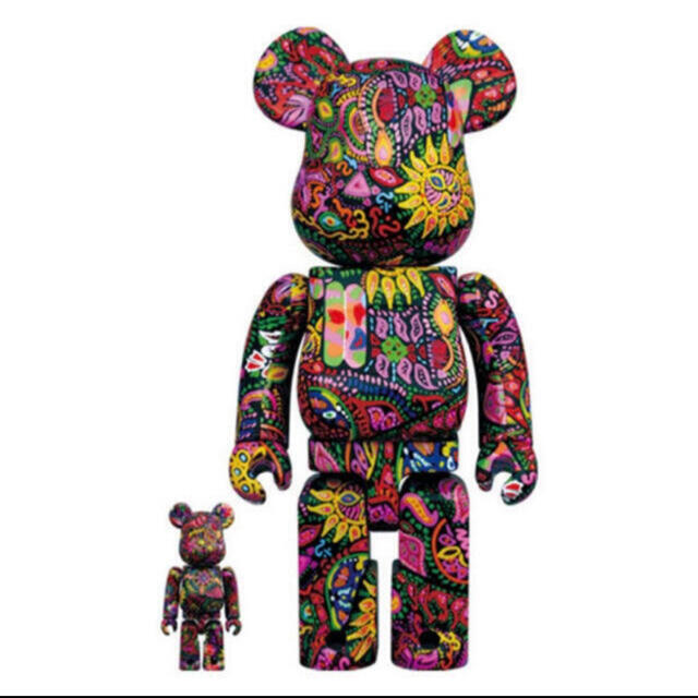 MEDICOM TOY(メディコムトイ)のBE@RBRICK Psychedelic Paisley 100% 400% エンタメ/ホビーのフィギュア(その他)の商品写真