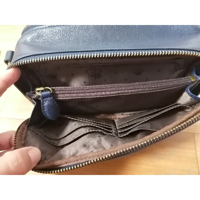 Dakota by なないろ's shop|ダコタならラクマ - ダコタ◆ショルダーウォレット◆財布◆紺の通販 最新品定番