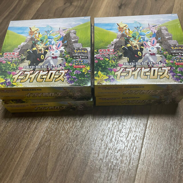 ポケモンカード イーブイヒーローズ シュリンク付き 4BOX