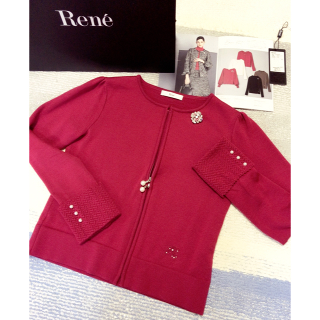 René - Rene【2021今季人気完売品】新品同様✨パールダブルジップ