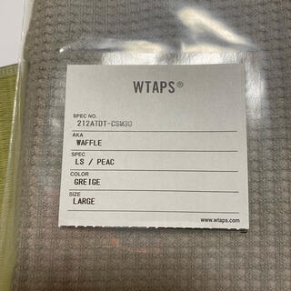 W)taps - 21AW WTAPS WAFFLE LS PEAC GREIGE L 新品 の通販 by saku