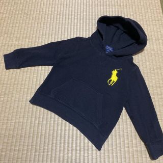 ラルフローレン(Ralph Lauren)の フード付きロンT 4T ビッグポニー　秋冬　モノトーン　ブランド子供服(Tシャツ/カットソー)