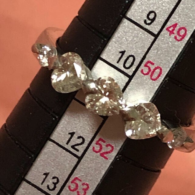 ハートシェイプ ハート プラチナの通販 by ミニー|ラクマ ダイヤモンド リング0.7ct ダイヤリング 国産HOT