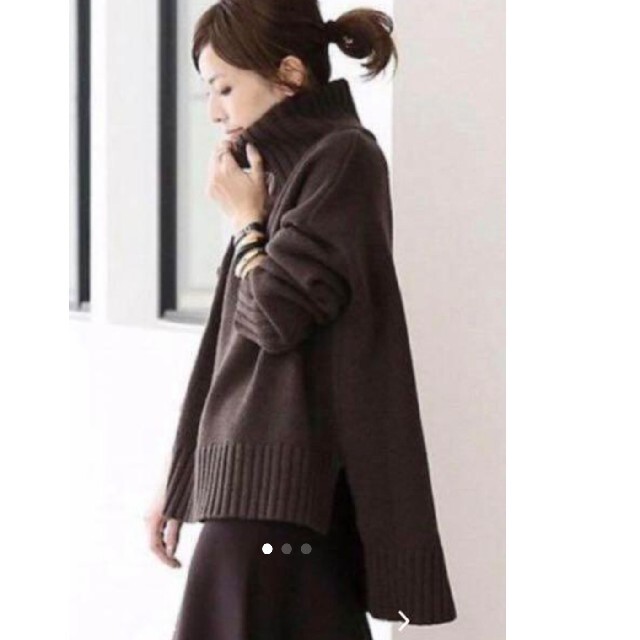 完売☆L'Appartement☆Back Long T/N Knit - ニット/セーター