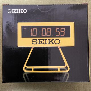 セイコー(SEIKO)のセイコークロック 目ざまし時計 黄色 SQ815Y(置時計)