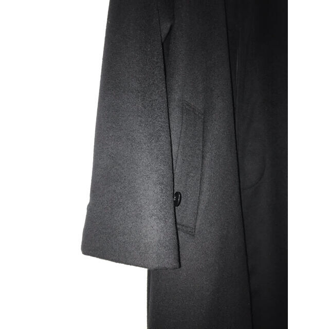 nest Robe(ネストローブ)のnestrobe confect  ウールカシミア ステンカラーコート　ブラック メンズのジャケット/アウター(ステンカラーコート)の商品写真