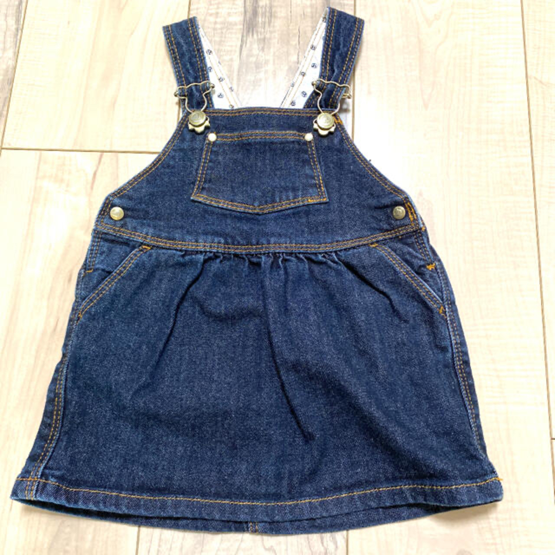 PETIT BATEAU(プチバトー)のプチバトー　ジャンパースカートのみ キッズ/ベビー/マタニティのベビー服(~85cm)(ワンピース)の商品写真