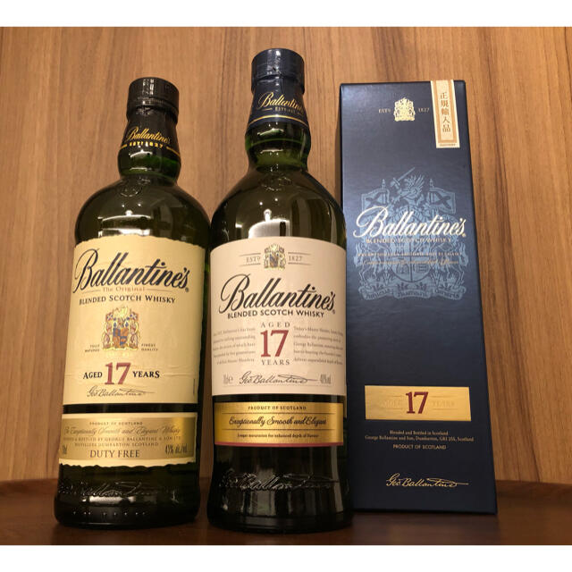 バランタイン 17年 2本セット 旧ラベル 現行品 バランタイン 17年 2本セット 旧ラベル 現行品