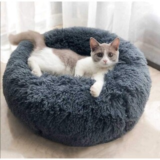 ペットベッド モコモコ 室内用 犬猫用 円形 柔らか 猫のベッド (その他)