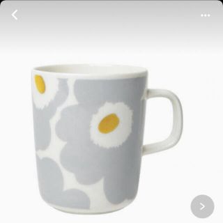 マリメッコ(marimekko)のお値下げ不可 新品　マリメッコ　ウニッコ　マグカップ　ホワイト×グレー×ゴールド(グラス/カップ)