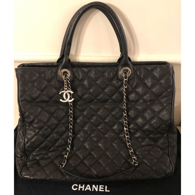 CHANEL - CHANEL シャネル キャビアスキン 2way トートバッグ チェーン ...