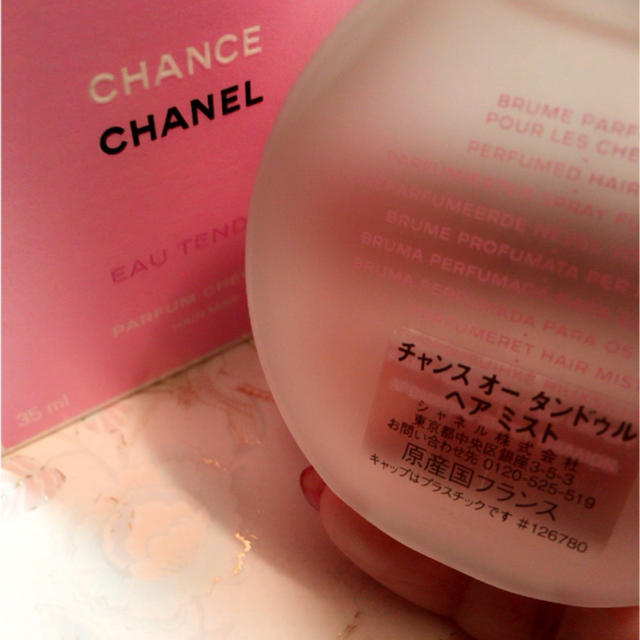 CHANEL(シャネル)のCHANEL CHANCE EAU TENDRE 35ml コスメ/美容のヘアケア/スタイリング(ヘアウォーター/ヘアミスト)の商品写真