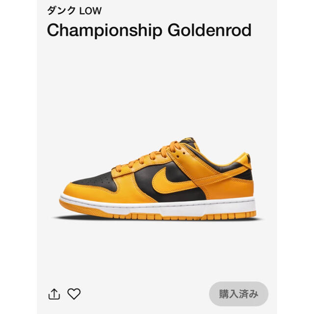 NIKE(ナイキ)のNike Dunk Low Championship Goldenrod メンズの靴/シューズ(スニーカー)の商品写真