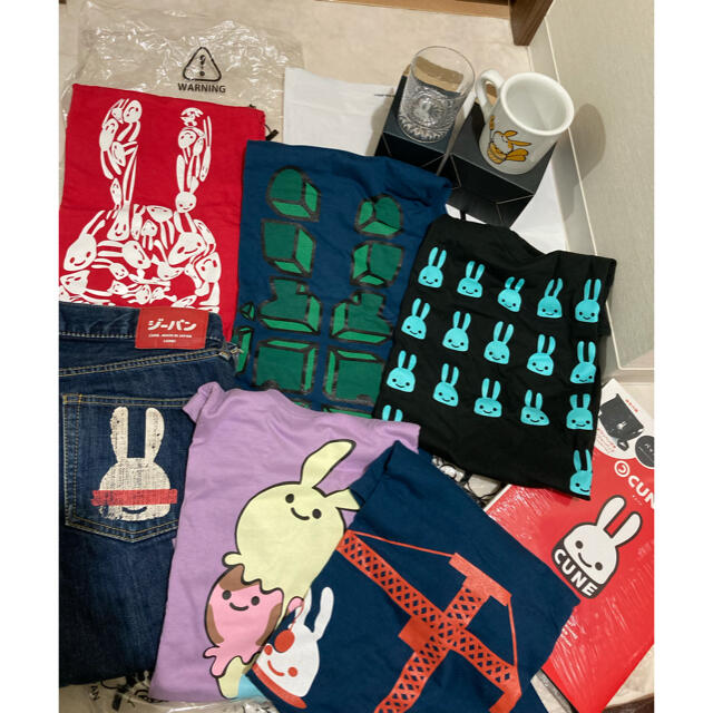 CUNE - CUNE cune まとめ出品 9点 セット Tシャツ 雑貨 デニム ムック