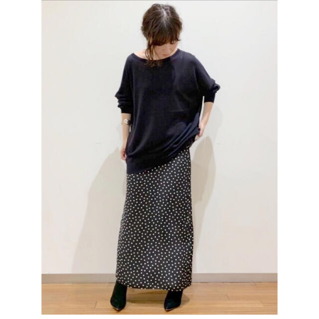 plageプラージュ/ドットストレートスカート/2019aw/タグ付き新品