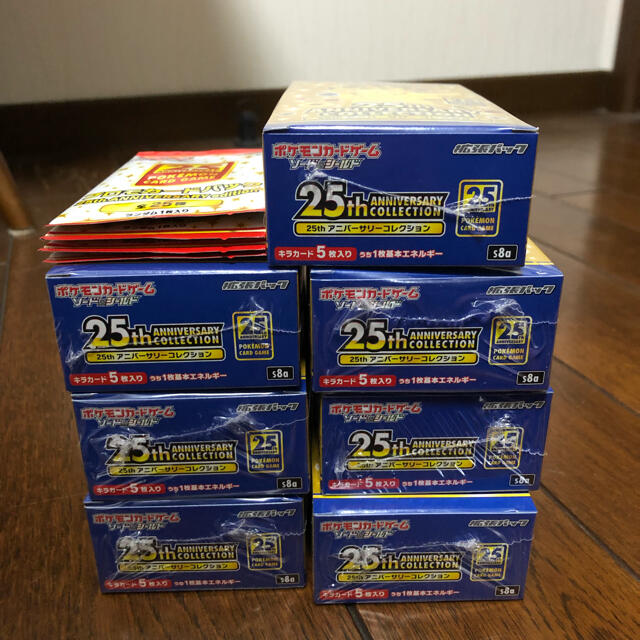 25th aniversary collection ポケモン7boxプロモ4枚