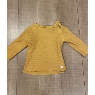 ザラキッズ(ZARA KIDS)のZARA ベビー　黄色　ニット(ニット)